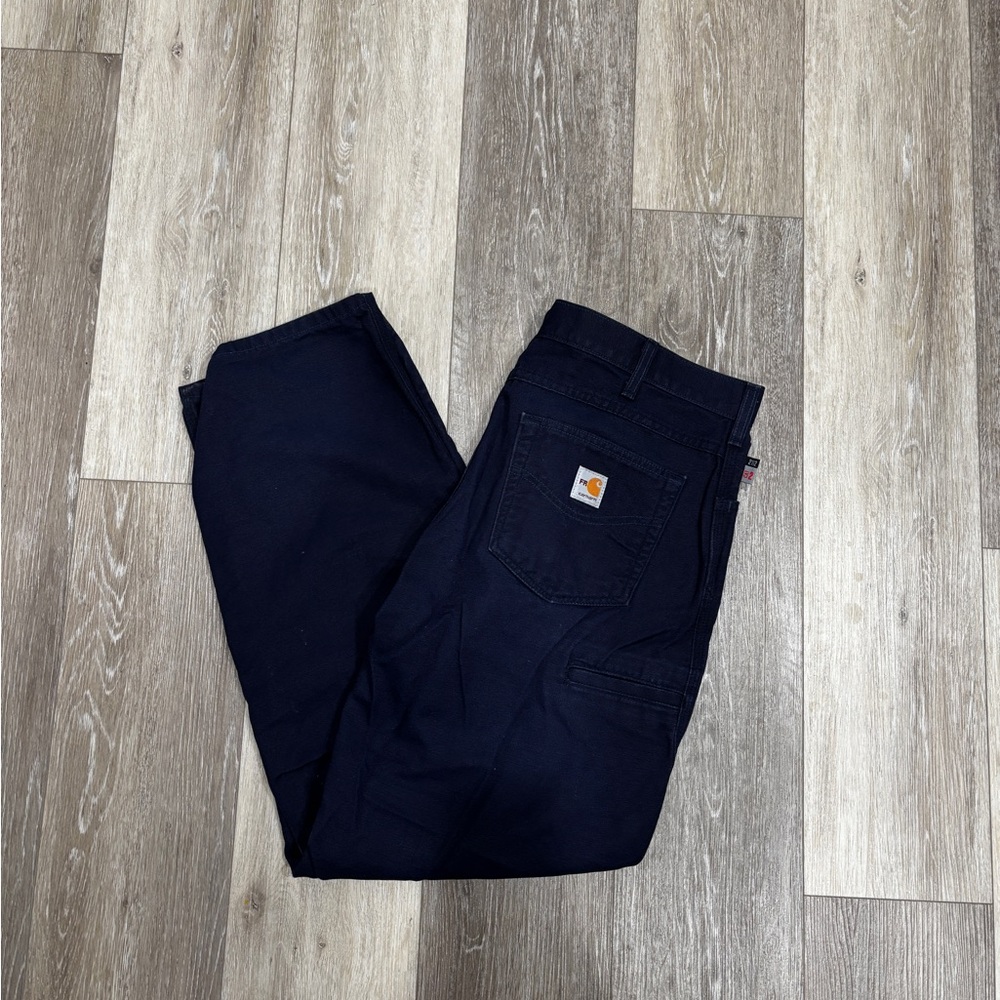 Carhartt Men's Dark Blue Canvas jeans